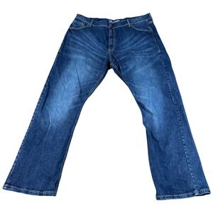 Wrangler Retro Slim Fit Bootcut Jeans Men's 42x32 (40x29) Blue Denim Stretch